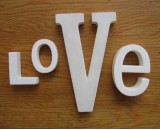 shelf plaster letters love